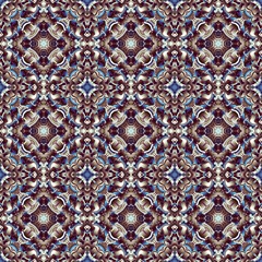 Abstract mosaic art pattern. Seamless ornament.