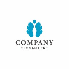 Human brain psychology logo design inspiration