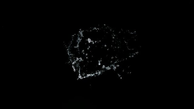 Super slow motion of rotating water in twister shape. Filmed on high speed cinema camera, 1000 fps.
