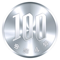 100円硬貨　令和4年