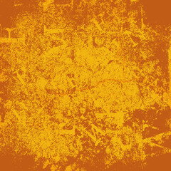 Yellow grunge background. Vector scratched texture