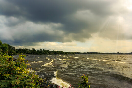 View of the Lough Neagh in the North Ireland