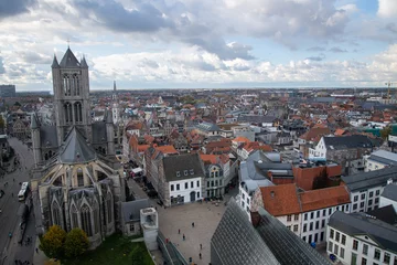 Fototapeten Ghent skyline in bruges belgium © Alexandre Arocas