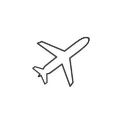 airplane icons.  sign design.  flat vector graphics on a white background.