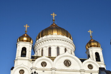 Fototapeta na wymiar Cathedral of Christ the Savior. Sights of Moscow.