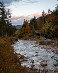 Almtal im Herbst Oberösterreich 