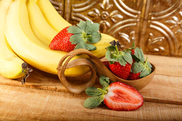 Eating fruits in winter saturated with vitamins
