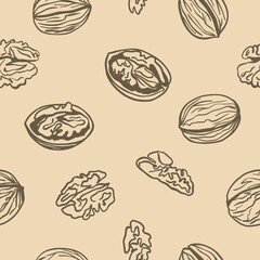 Vector pattern with walnut