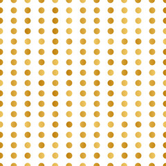 Fototapeta na wymiar Simple Gold Dot Pattern Design Background