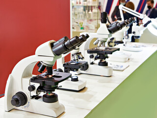 Stereo microscopes on display