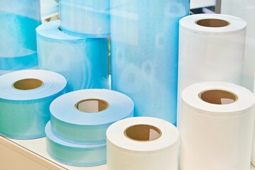 Rolls for steam and gas sterilization