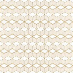 Seamless geometric ornament . Geometric brown squares on a white background. Vector illustration