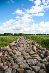 stone wall and sky
