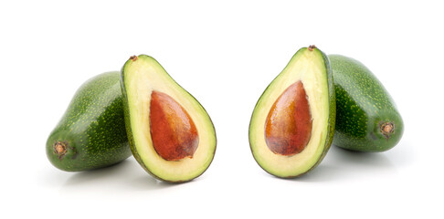 Avocado isolated on white background