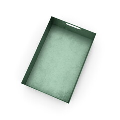 3D illustration of realistic burger box