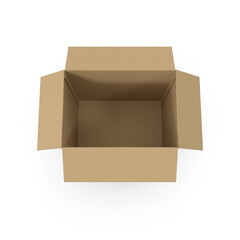 3D illustration of realistic burger box