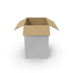 3D illustration of realistic burger box