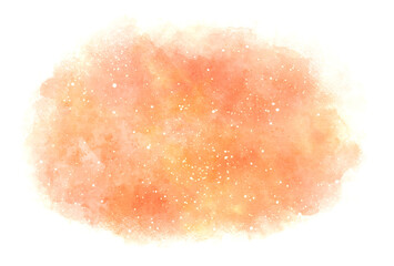 背景素材_水彩テクスチャ_オレンジ