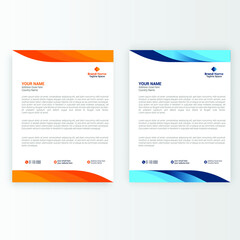 Business card and Corporate letterhead Template.