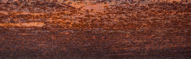 Rust of metals.Corrosive Rusty on old iron. Use as illustration for presentation. as a panorama.                        