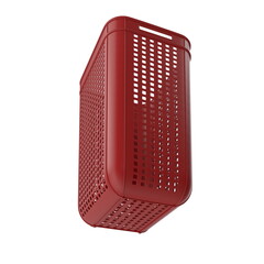 3D illustration of a realistic plastic container