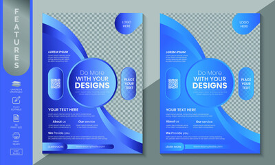 Modern Graphic Flyer Design Template.  