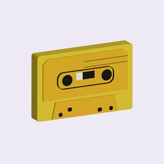 Obraz premium cassette 3d illustration design