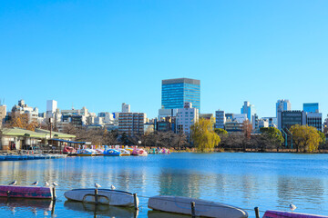 【東京都】上野恩賜公園周辺と不忍池の風景