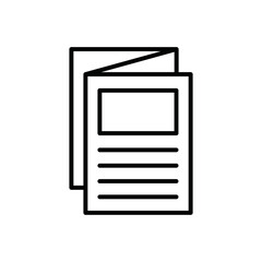 flyer or brochure icon