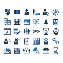 Business and Management Icon Set