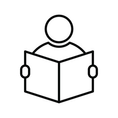 reading person icon