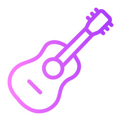 Guitar gradient icon