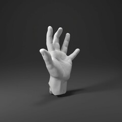 3D render art statue sculpture Hand Genius liberty La Marseillaise  rancois Rude