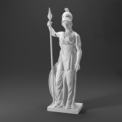 3D render art statue sculpture Minerva John Hogan - obrazy, fototapety, plakaty