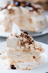 torcik bezowo kawowy