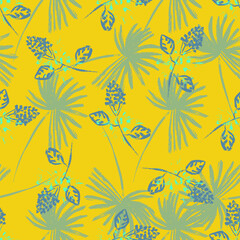 seamless pattern floral tropical.vector illustration
