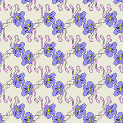 seamless pattern floral. vector illustration
