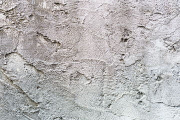 Loft-style plaster walls, gray, white, empty space used as wallpaper. Popular in home design or interior design. with copy spaces.