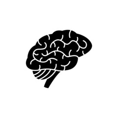 Human organ brain color line icon. Pictogram for web page, mobile app