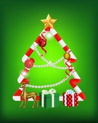 Happy new year card. vector