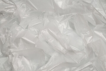 Plastic wihite background. Top view.