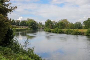 Fototapeta na wymiar Pays de la Loire - Sarthe - Le Lude - Pont sur le Loir