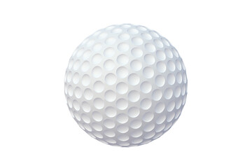Golf ball isolated on white background. Clipping path. 3d render