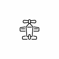 Air Aircraft Plane Outline Icon, Logo, and illustration