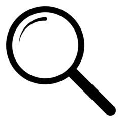 Magnifier Flat Icon Isolated On White Background