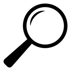 Magnifier Flat Icon Isolated On White Background