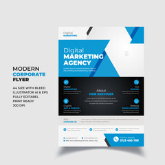 Naklejka premium Modern Corporate Flyer creative Corporate Flyer cool Corporate Flyer