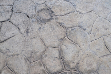 Concrete texture background pattern. Old sidewalk road.