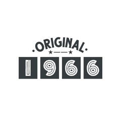 Born in 1966 Vintage Retro Birthday, Original 1966