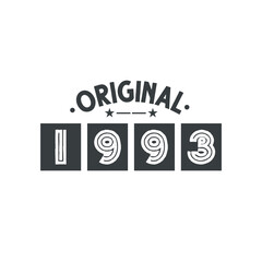 Born in 1993 Vintage Retro Birthday, Original 1993